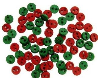 Micro Mini Round Red & Green