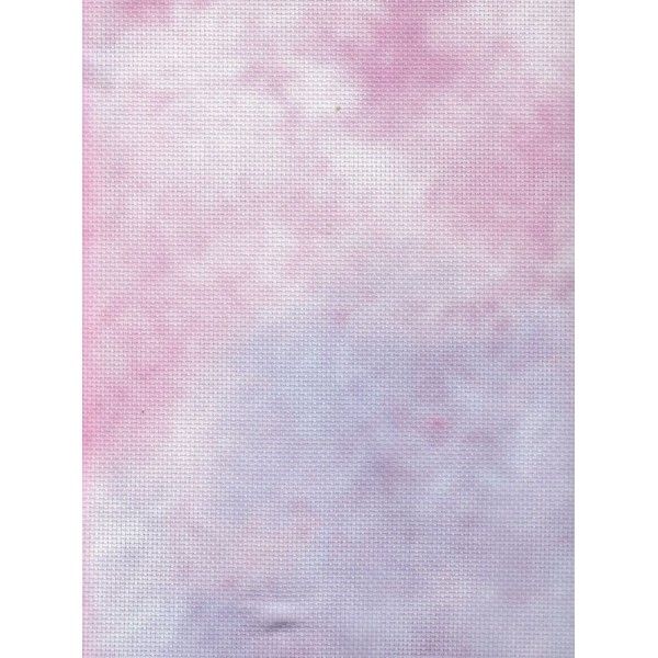Lila-rózsaszín árnyalatú márványos 14 ct aida